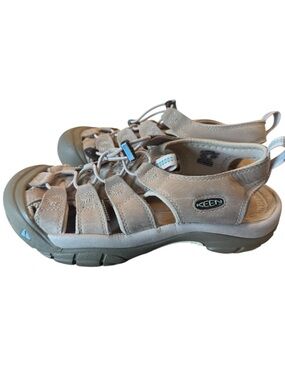 KEEN Newport Waterproof Hiking Sandals Taupe Gray Closed Toe Comfort 9 /39.5